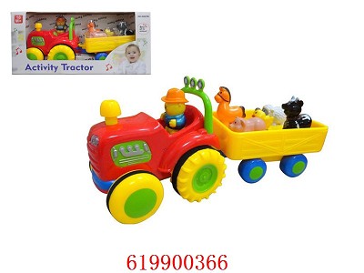 B/O Tractor with Animals and Sounds,requires 4*AA,but not included