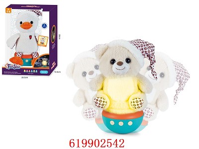 Talking & Repeating Plush Roly-Poly w/Light & Music,requires 2*AA,but not included,2 Asstd.